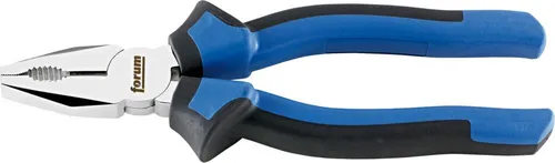 Kombizange aus Chrom-Vanadium-Stahl, Kopf verchromt, Griffe mit Mehrkomponenten-Kunststoffhüllen Länge: 180 mm
