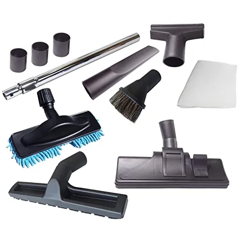11-teiliges Staubsaugerdüsen Set u.a. für 32 oder 35mm Durchmesser z.B. kompatibel für Staubsauger von Otto-Versand, Panasonic, Parkside, Philips, Polar