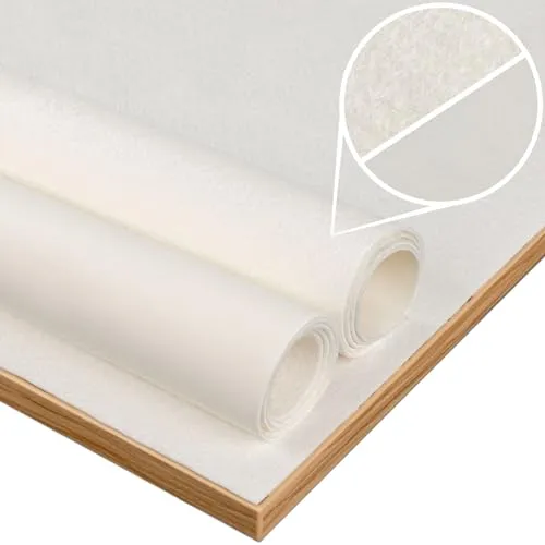ANRO Tischschoner Tischdeckenunterlage Tischpolster Unterlage Tischdecke Meterware Schutzunterlage Tischschutz Molton Größe Wälbar Glatt 1,5mm mit Vlies 100 x 140 cm