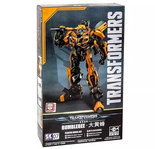 Hobby Boss Trumpeter 03105 Transformers Bumblebee - Roboter-Modellbausätze mit vorbemaltem Modellbausatz, einfach zu montieren ohne Zangen oder Klebstoff. 27 Artikulationspunkte für flexible Positionierung.