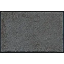 wash+dry by Kleen-Tex Fußmatte Original Uni - Rutschhemmende Schmutzfangmatte - Robuste Fußmatte in anthrazit, ideal für Eingangsbereiche. Pflegeleicht, waschbar und für Fußbodenheizung geeignet. Maße: 50 cm x 75 cm x 7 mm.