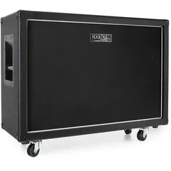 Rocktile GB212 Gitarren Box - 2x 12" Lautsprecher - Bass-Box für E-Gitarren Verstärker mit 2x 12" Lautsprechern, belastbar bis 150 Watt Stereo und ausgestattet mit praktischen Steckrollen für einfache Mobilität.
