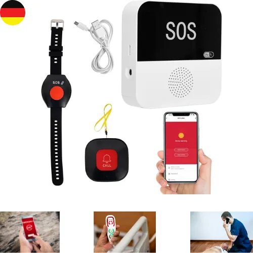 CPR Guardian III Senioren Notruf Uhr - Smartwatch für Senioren mit Sturzerkennung, GPS-Tracking und Telefonfunktion – ideal für Sicherheit und Kommunikation im Notfall.