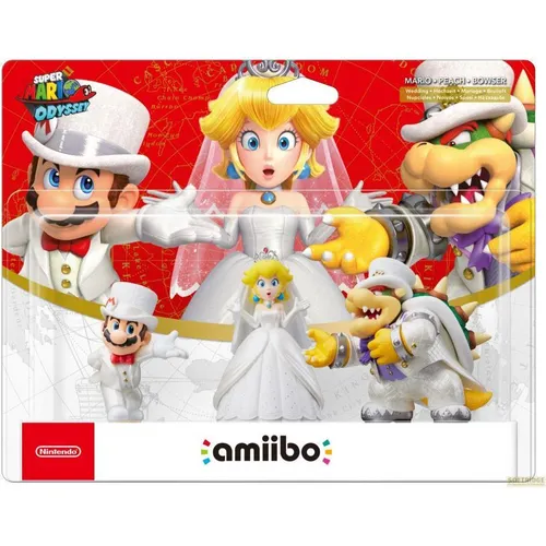Nintendo Super Mario Odyssey 3-Pack - Gaming-Zubehör: Entdecken Sie die interaktive Welt der amiibo mit Mario, Bowser und Peach – Ihre Figuren entwickeln sich im Spiel und bieten einzigartige Fähigkeiten!