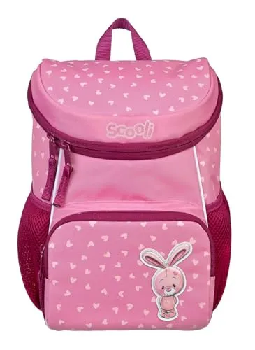 Scooli Kinderrucksack Mini Me Bella Bunny - Schulranzen für Kinder ab 3 Jahren, leicht und bequem mit nur 250g – ideal für den Kindergarten und Ausflüge. Hergestellt aus recycelten PET-Flaschen, verbindet Nachhaltigkeit mit stylischem Design.