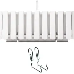 Prosperplast Balkonpflanzenhalter BOARDEE FENCE W Weiß 38 cm - Weiß