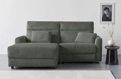 OTTO home Ecksofa JENNA L-Form, 209cm - Komfortable Entspannung - Das Ecksofa »JENNA L-Form, 209cm« von OTTO home bietet durch hochwertige Wellenunterfederung optimalen Sitzkomfort. Verstellbare Relaxfunktion und USB-Anschlüsse machen es zum idealen Möbelstück für dein modernes Wohnzimmer.