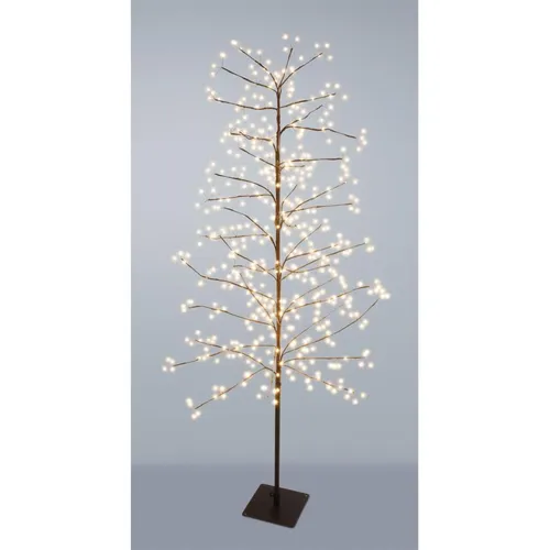 RBS24 LED Lichterbaum 150cm - Warmweiß mit Timer - Künstlicher Weihnachtsbaum für Indoor/Outdoor, 360 LEDs, IP44, ideal für stimmungsvolle Weihnachtsdekoration.