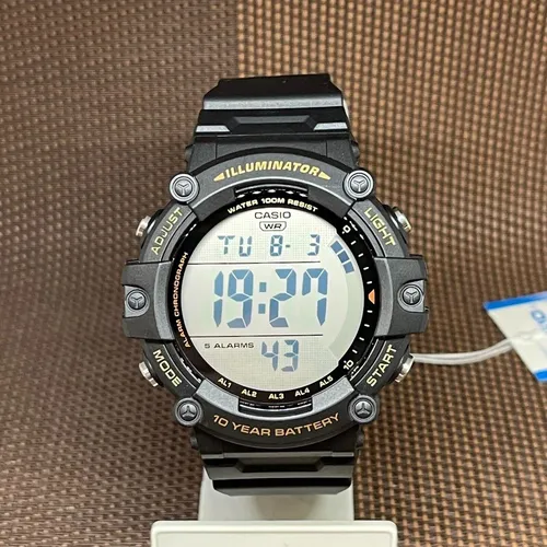 Casio Uhr AE-1500WHX-1A - Herren Armbanduhr mit multifunktionalem Display, ideal für Sport und Alltag, wasserfest und langlebig