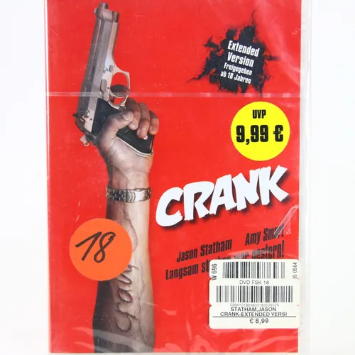 Crank - Extended Version - Actionfilm für Erwachsene, uncut und voller Adrenalin, perfekt für Fans explosiver Unterhaltung.