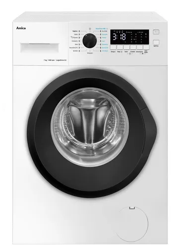 AMICA WA 15 EX Waschmaschine - Freistehende Waschmaschine der Energieeffizienzklasse A, ideal für umweltbewusste Haushalte und sorgt für saubere Wäsche bei niedrigem Stromverbrauch.
