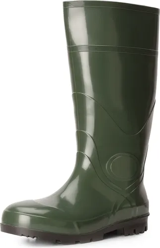 Ladeheid Herren PVC Gummistiefel LA-914 (Grün, 47) - Gummistiefel aus hochwertigem PVC, wasserdicht und rutschfest. Ideal für Gartenarbeit oder Stadtspaziergänge, mit griffigem Profil für sicheren Halt.