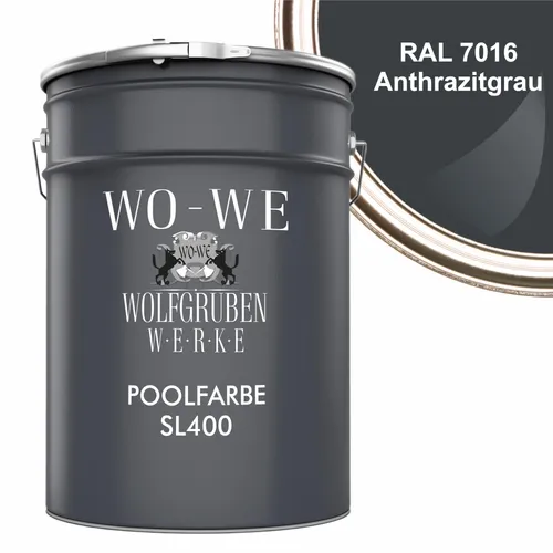 WO-WE SL400 Bodenversiegelung für Schwimmbecken - Bodenbeschichtungen mit schneller Trocknung und hoher Wasserbeständigkeit, umweltfreundlich und geruchsarm, ideal für Schwimmbecken und andere Unterwasseranwendungen.