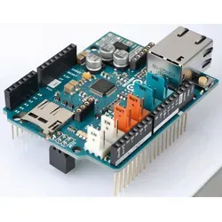 ARDUINO SHD ETH2 - Ethernet Shield 2 für Arduino - Kommunikation: Ethernet Shield 2 für Arduino mit W5500-Chip, ideal für Internetverbindungen und microSD-Kartenleser, einfach zu montieren und stapelbar.