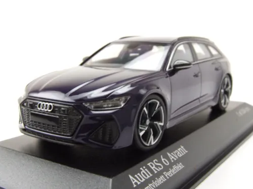 Audi RS 6 Avant Kombi 2019 Modellauto 1:43 Minichamps - Detailgetreues 1:43 Modellauto des Audi RS 6 Avant in lila metallic, ideal für Sammler und als Geschenk. Mit OVP und aus hochwertigem Die-Cast Material.