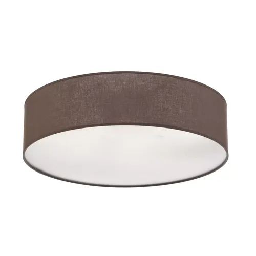 Euluna Roller Decke Deckenlampe Deckenleuchte Lampe Stoffschirm erdfarben Ø50cm