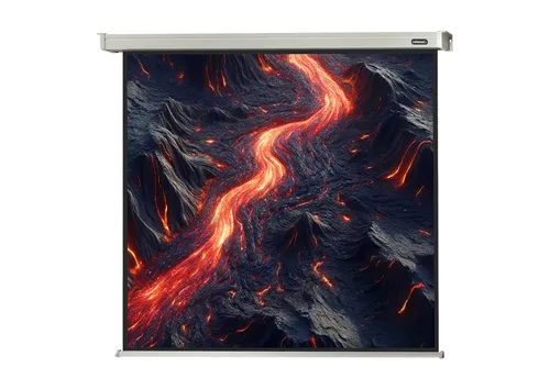 Celexon Beamer-Leinwand Motor Professional 64 Zoll - Beamer-Leinwand mit geräuscharmem Motor, ideal für Heimkino und Präsentationen. Mattweißes Fiberglas-Tuch sorgt für brillante Projektionen bei 160° Betrachtungswinkel.