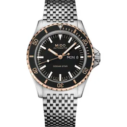 Mido Ocean Star Tribute M026.830.21.051.00 - Elegante Herrenuhr mit PVD-Beschichtung - Herrenuhren mit PVD rosegold, schwarz und silber, 40.5mm Durchmesser, ideal für stilbewusste Männer.