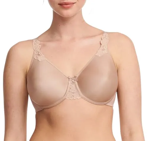 Chantelle DE Damen BH Hedona 90D, Braun (Cafe Latte 12) - Funktionsunterwäsche mit glättendem Effekt im Rücken und nahtlosen Cups für optimalen Halt und eine natürliche Rundung, ideal für große Cupgrößen.