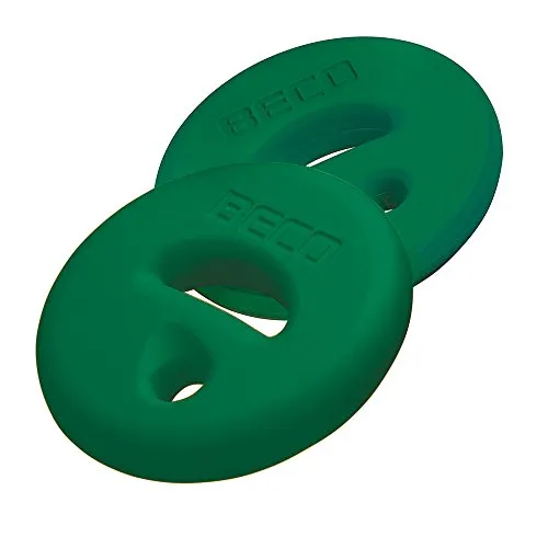 Beco Unisex AquaDisc SZ, grün, Einheitsgröße - Aqua-Fitnessgerät für effektives Oberkörpertraining und Herz-Kreislauf-Training im Wasser. Weicher Schaum und ergonomische Griffe sorgen für optimalen Halt.