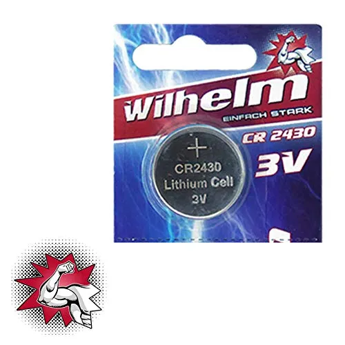 CR2430 WILHELM Lithium Knopfzelle 3V 270mAh ø24,3x3,0mm Batterie DL 2430 1 x