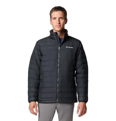 Columbia Herrenjacke Powder Lite II - Funktionsjacke mit Omni-Heat thermischer Reflexion und wasserabweisendem Stoff, ideal für Outdoor-Aktivitäten bei kühlem Wetter.