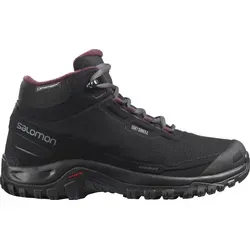 SALOMON SHELTER CS WP W - Damen Winterschuhe - Wasserfeste Gore-Tex Wanderschuhe für Damen in Schwarz, ideal für kalte und nasse Bedingungen.