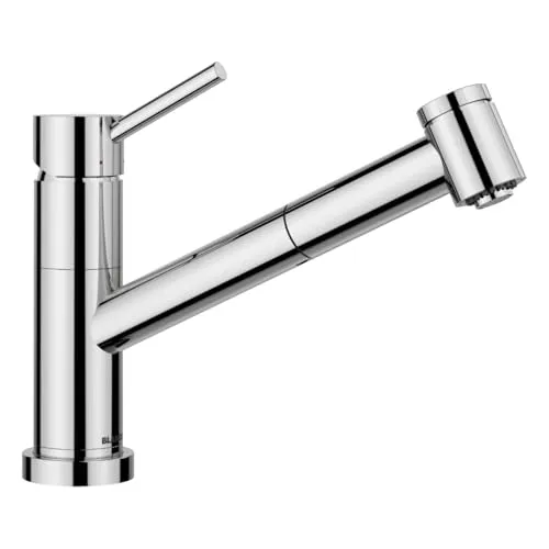 BLANCO KANO-S-F Vario Küchenarmatur - Berührbare Wasserhähne für die Küche, mit herausziehbarem Schlauch und schwenkbarem Auslauf für maximale Flexibilität und einfache Bedienung.