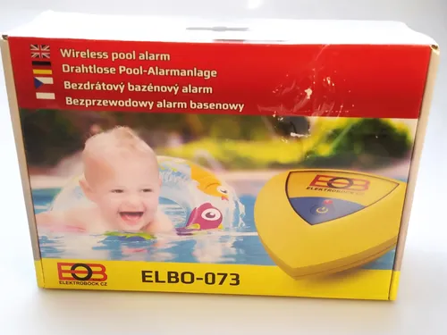 Elektrobock ELBO-073 Drahtlose Pool-Alarmanlage - Funk-Alarmmelder mit einstellbarer Sensitivität, erkennt Wellen und löst automatisch die Sirene aus – ideal für den Schutz Ihres Pools.
