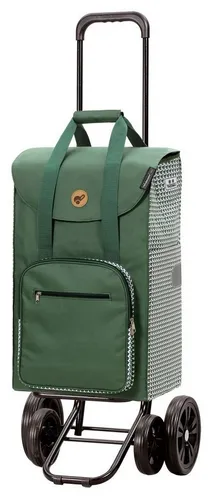 Andersen Einkaufstrolley Quattro Shopper Liska, 56 l grün - Einkaufstaschen & Einkaufstrolleys, geräumiger 56 l Trolley mit leichtlaufenden Rollen und abnehmbarer Tasche für bequemes Einkaufen.
