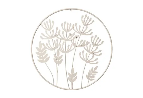 BOLTZE GRUPPE GmbH Wanddekoobjekt FARAH – Elegante Wanddekoration aus Eisen, Ø 50 cm - Das Wanddekoobjekt FARAH von Boltze bringt stilvolle Eleganz in Ihr Zuhause. Mit kunstvollen Zweigenmotiven und einem Durchmesser von 50 cm ist es ein echter Blickfang für jede Wand.