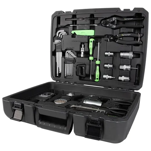 Birzman Studio Tool Box – Unisex Erwachsene - Werkzeugkoffer für Radfahrer mit 37 hochwertigen Werkzeugen. Ideal für Werkstätten und Radsportbegeisterte, kompakt und professionell für alle Reparaturaufgaben.