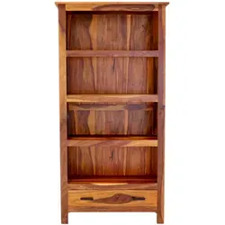 Bücherregal Rami 90x180x35 aus indischem Sheesham-Massivholz