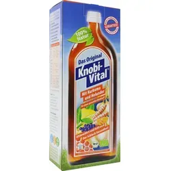 KNOBIVITAL mit Kurkuma und Holunder Bio 960 Milliliter - Pflanzliches Ergänzungsmittel für normale Blutfettwerte und Blutdruck, hochwertig und aus Deutschland