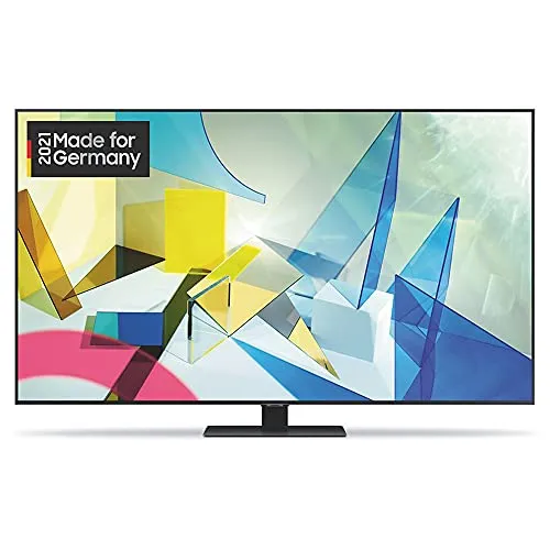 Samsung QLED 4K Q80T 55 Zoll - Intelligenter Fernseher mit Quantum Prozessor 4K - Fernseher mit Quantum Prozessor 4K für optimierte Bildqualität und 100% Farbvolumen. Ideal für Gamer dank Real Game Enhancer+ und AMD FreeSync für flüssigen Spielspaß.