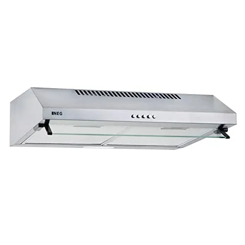 NEG Dunstabzugshaube NEG15-ATS - 60cm Edelstahl-Unterbau-Haube, energiesparende LED-Beleuchtung und leistungsstarker Motor für effizienten Betrieb