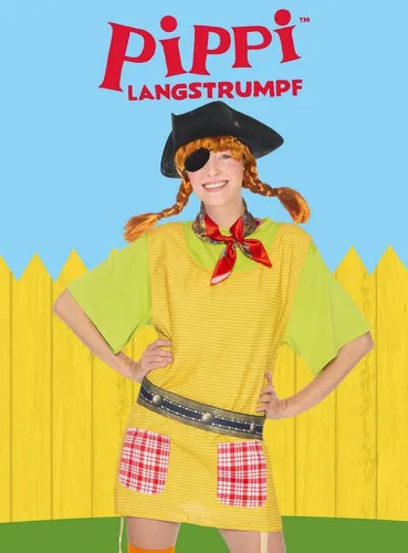 Maskworld Piraten-Kostüm Piratenset Pippi - Schwarzes Karnevalskostüm für Damen mit allem, was Du brauchst, um als Pippi Langstrumpfs Papa zu glänzen. Ideal für Fasching und Motto-Partys!