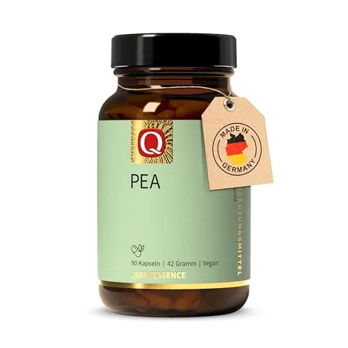 PEA 90 Kapseln - Palmitoylethanolamid - Nahrungsergänzungsmittel mit 90 Kapseln, unterstützt die natürliche Schmerzregulation und bietet eine effektive Linderung.