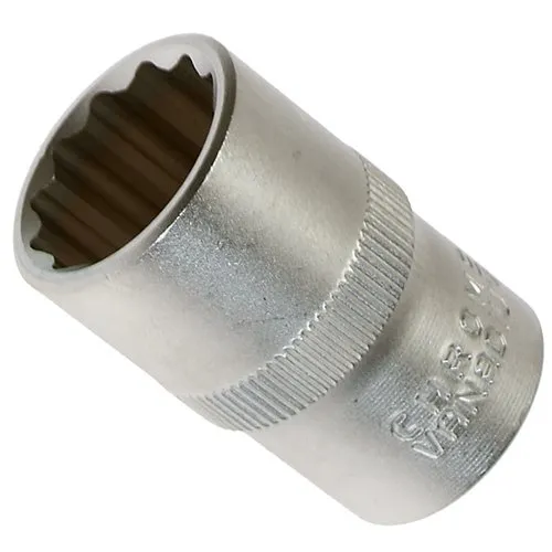 mm STECKSCHLÜSSELEINSATZ Schraubendreher-Einsatz Stecknuss Vielzahn (Doppel-Sechskant/Doppel-6-kant) NUSS 12-KANT/Zwölfkant 1/2-Antrieb CV-Stahl (Chrom-Vanadium-Stahl) 14