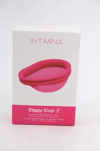 INTIMINA Ziggy Cup 2 - Extradünne Menstruationsscheibe für hohen Muttermund - Menstruationstasse aus medizinischem Silikon, wiederverwendbar bis zu 2 Jahre, hypoallergen und sicher für den Körper. Ideal für maximalen Komfort und Flexibilität.