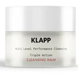 Klapp Triple Action Cleansing Balm 50 ml - Gesichtsreinigung mit multifunktionaler Wirkung, entfernt mühelos Make-up und Umweltrückstände, hinterlässt ein seidiges Hautgefühl und schützt vor Feuchtigkeitsverlust.