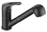 Emmevi Küchenarmatur Maya granit schwarz - Küchenarmatur aus hochwertigem Granit in elegantem Schwarz, kratzfest und pflegeleicht für eine stilvolle und langlebige Küchenausstattung.