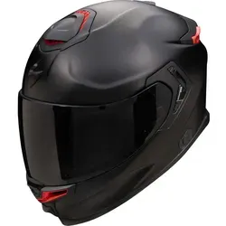 Scorpion EXO-GT SP Air Solid Integralhelm - Matt Schwarz/Rot (M) - Premium-Motorradhelm mit innovativer Carbon Matrix Faserverbundschale für maximalen Schutz und geringes Gewicht. Optisches Klasse 1 Visier für beste Sicht und verbessertes Belüftungssystem für Komfort auch auf langen Fahrten.