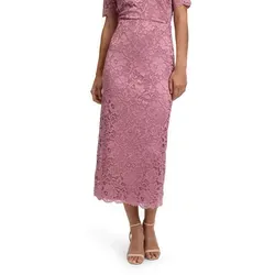 Maxirock VERA MONT "Vera Mont Spitzenrock in 7/8 Länge" - Eleganter Damen Maxirock in Rosa mit zarter Spitze und dekorativer Bogenkante. Figurumspielend für höchsten Tragekomfort – perfekt für besondere Anlässe oder als stilvoller Alltagslook.