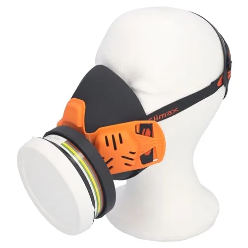 SAMETRUCK ADR Atemschutzmaske mit Filter A1 Halbmaske Gasschutzmaske Gefahrgutmaske Schutz GGVS Transport