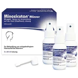 MINOXICUTAN Männer 50 mg/ml Spray 180 ml - rezeptfreies Haarwuchsmittel, ideal zur Förderung des Haarwachstums