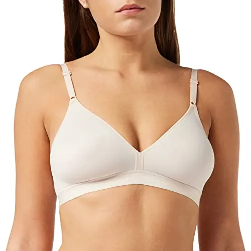 Triumph Damen BH Micro Fun N, ohne Bügel, ohne Polsterung, Verstellbare Träger, 90D, Nude Beige
