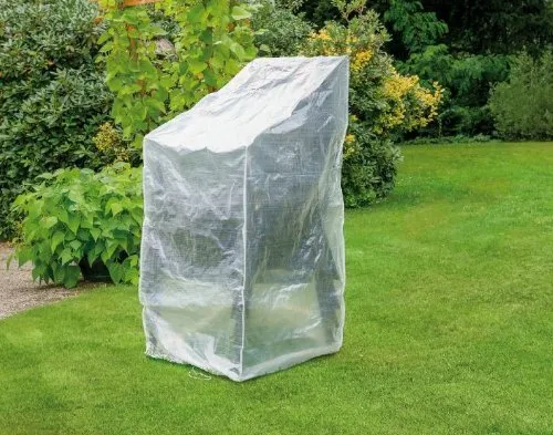 Happy People Schutzhülle für verstellbaren Gartenstuhl 65 x 65 x 120/80 cm - Robuste Abdeckhülle aus 75 g/m² PE-Material schützt Ihren Gartenstuhl vor Witterungseinflüssen und sorgt für eine lange Lebensdauer. Ideal für den Einsatz im Freien.