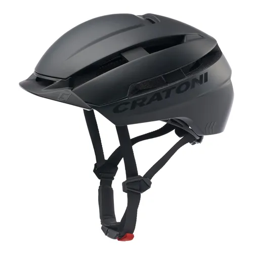Cratoni C-Loom 2.0 Fahrradhelm - Silverfrost glänzend, Gr. M/L (58-61cm) - Fahrradhelm für Erwachsene, ideal für urbanen Lifestyle. Mit integriertem Rücklicht für maximale Sichtbarkeit und hervorragendem Tragekomfort. Stylisches Design trifft auf optimale Sicherheit.