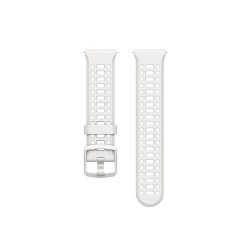 COROS PACE 3 Sport Uhrenarmband 22 mm (Weiß, Silikon) - Passgenaues Quick Release Uhrenarmband für COROS PACE 3 und weitere Modelle. Atmungsaktives Nylon sorgt für Komfort bei langen Trainingseinheiten und optimalen Sitz am Handgelenk.
